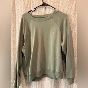 Embellished Green Sweater